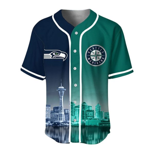 Seahawks x Mariners Customized Baseball Jersey