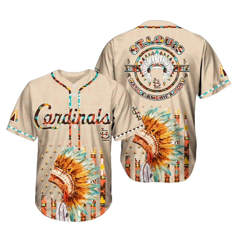St Louis Cardinals Special Native American Day Jersey 2025 1 St Louis Cardinals Special Native American Day Jersey 2025