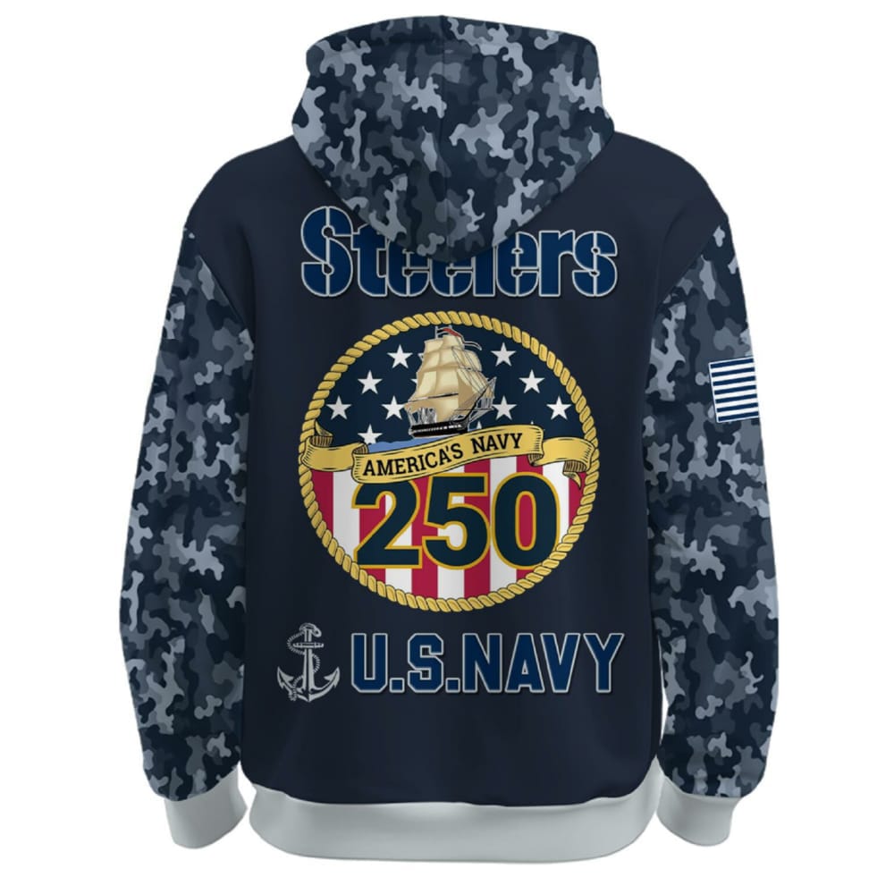 Steelers US Navy 250th Birthday Celebration Hoodie 2025 Steelers US Navy 250th Birthday Celebration Hoodie 2025