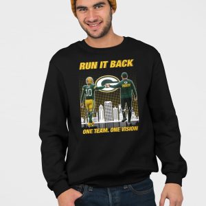 Packers Jordan Love Matt LaFleur Run It Back One Team One Vision Shirt 4