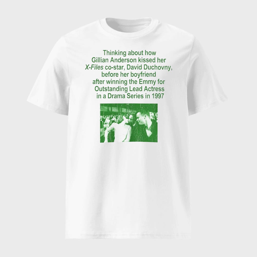 Thinking About How Gillian Anderson Kissed Her X Files Co Star David Duchovny Shirt 1 Thinking About How Gillian Anderson Kissed Her X-Files Co-Star David Duchovny Shirt