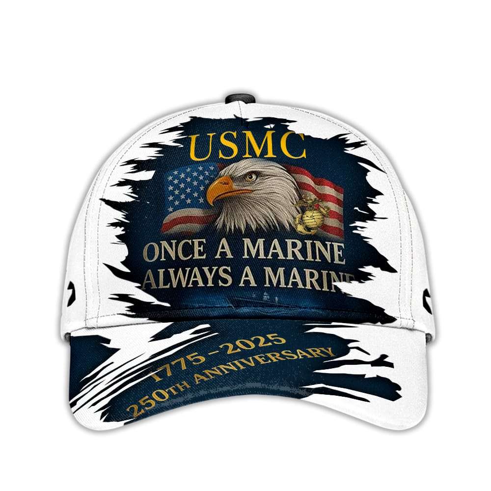 US Marine Corps 250th Anniversary Classic Cap US Marine Corps 250th Anniversary Classic Cap