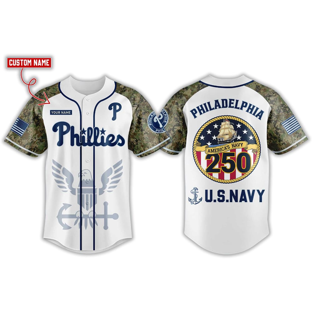 US Navy 250th Birthday x Phillies 2025 Jersey US Navy 250th Birthday x Phillies 2025 Jersey