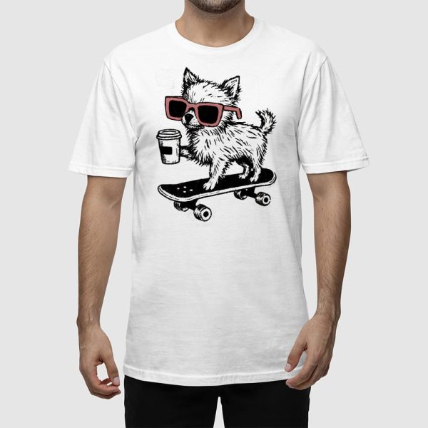 Funny Chihuahua Coffee T-shirt