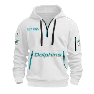 Dolphins Est 1965 Quarter Zip Hoodie