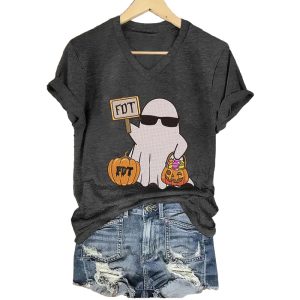 Halloween FDT Ghost Casual Tee1