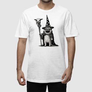 Wizard Pug Funny T shirt 2