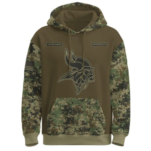 Vikings US Army 250th Birthday Celebration Hoodie 2025