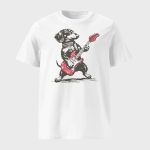 Vintage Dachshund Weenie Playing Guitar T-shirt