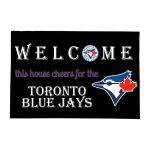 Welcome This House Cheers for The Blue Jays Doormat