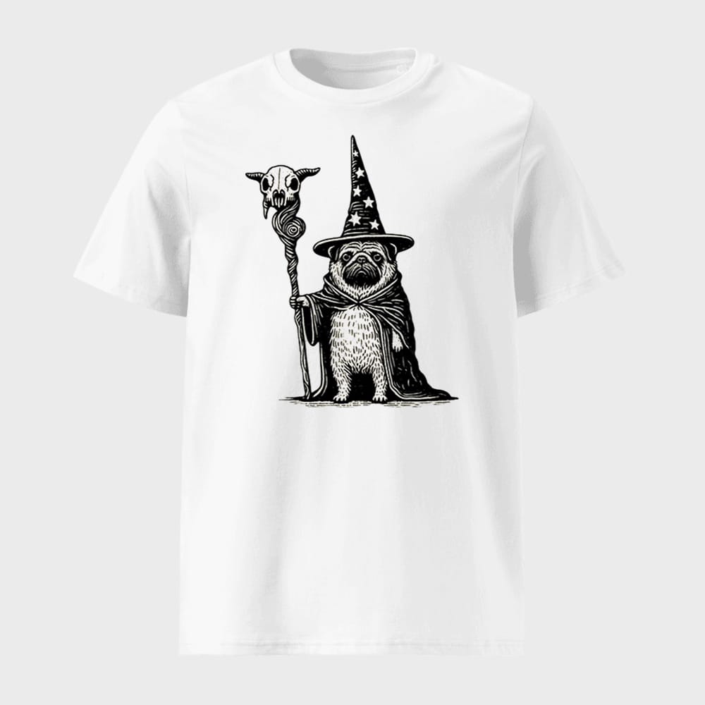 Wizard Pug Funny T shirt 1 Wizard Pug Funny T-shirt
