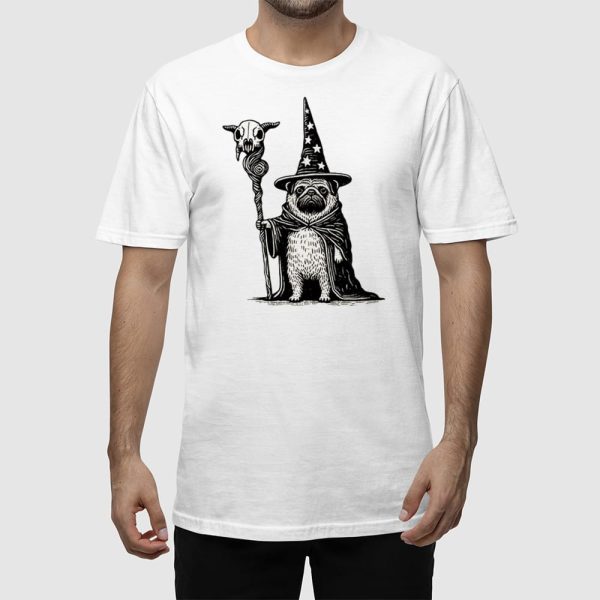 Wizard Pug Funny T-shirt