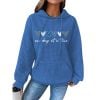 Women’s One Day At A Time Print Waffle Hoodie