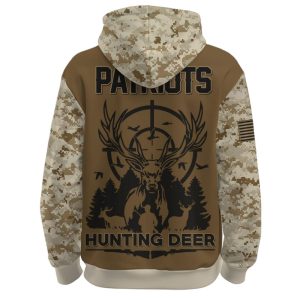 2025 Patriots Hunting Deer Hoodie2