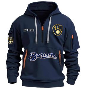 Brewers Est 1970 Hoodie Half Zipper 2 Brewers Est 1970 Hoodie Half Zipper2