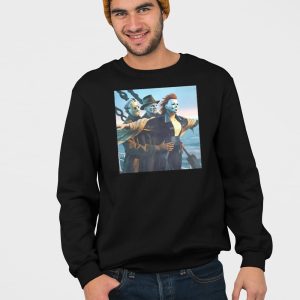 Jason Voorhees Freddy Krueger Michael Myers Titanic Halloween Shirt 4