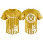 Yankees Childhood Cancer Awareness Month 2025 Jersey