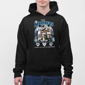 The Mariners Griffey Martinez Ichiro Thank You For The Memories Shirt 4