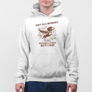 Dachshund Superhero Not All Heroes Wears Capes But I Do T shirt 5