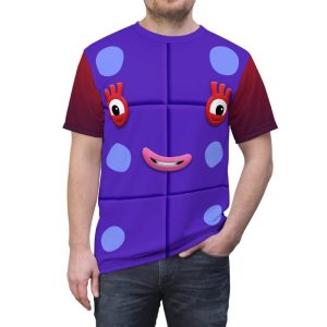 Number Six Purple Blocks Costume Shirt