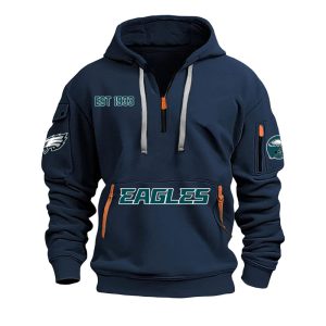 Eagles Est 1933 Quarter Zip Hoodie2