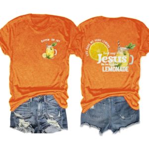 Life Gave Me Lemons But Jesus Made Lemonade Two Sided Shirt2