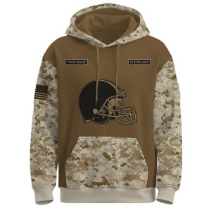 2025 Browns Hunting Deer Hoodie1
