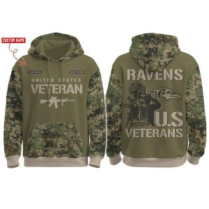 Ravens Veteran Day Hoodie 2025