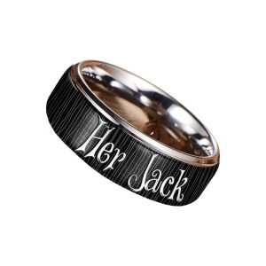The Nightmare Before Christmas Silver Tungsten Rings Gift For Fans1