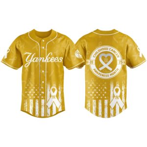 Yankees Childhood Cancer Awareness Month 2025 Jersey