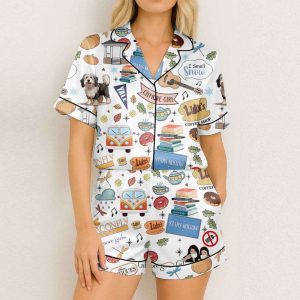 Gilmore Girl Autumn Vibes Satin Pajamas