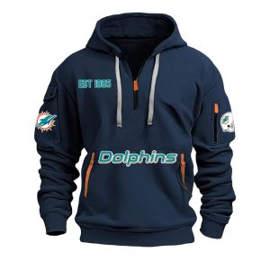 Dolphins Est 1965 Quarter Zip Hoodie 2 Dolphins Est 1965 Quarter Zip Hoodie2