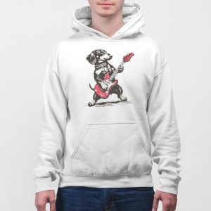 Vintage Dachshund Weenie Playing Guitar T shirt 5