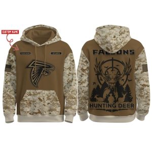 2025 Falcons Hunting Deer Hoodie