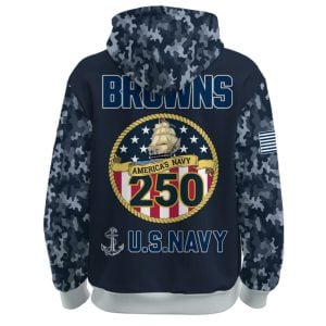 Browns US Navy 250th Birthday Celebration Hoodie 2025 1 Browns US Navy 250th Birthday Celebration Hoodie 20251