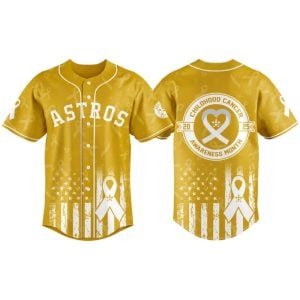 Astros Childhood Cancer Awareness Month 2025 Jersey
