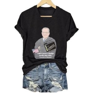 Frank Caprio I Don't Wear A Badge Under My Robe I Wear A Heart Today's Docket Humanity Dismissed Shirt