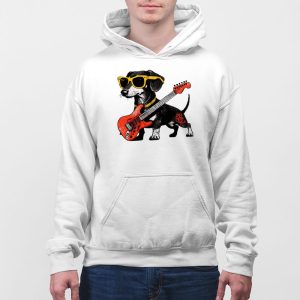 Dachshund Rocker Vintage T shirt 3