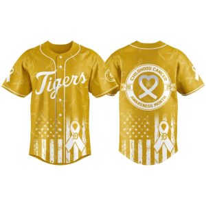 Tigers Childhood Cancer Awareness Month 2025 Jersey
