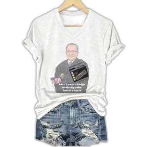 Frank Caprio I Don't Wear A Badge Under My Robe I Wear A Heart Today's Docket Humanity Dismissed Shirt1