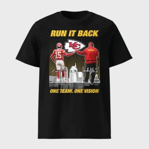 Chiefs Mahomes And Andy Reid Run It Back One Team One Vision Shirt 1