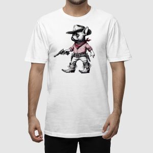 Funny French Bulldog Cowboy T shirt 3
