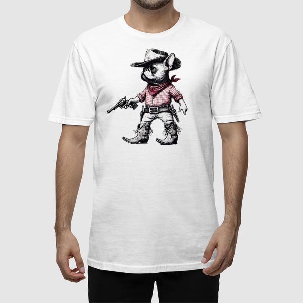 Funny French Bulldog Cowboy T-shirt