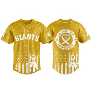 Giants Childhood Cancer Awareness Month 2025 Jersey