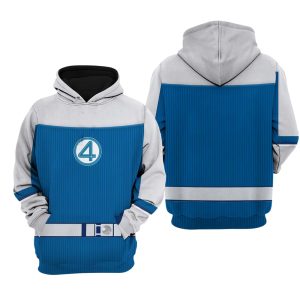 Johnny Storm Fantastic Four Marvel Superhero Halloween Hoodie