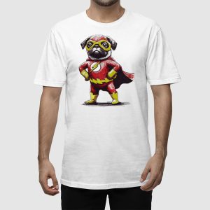 Pug Superhero T shirt 2