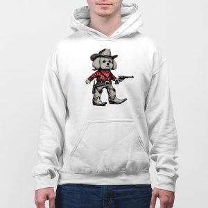 Funny Maltese Cowboy T shirt 5