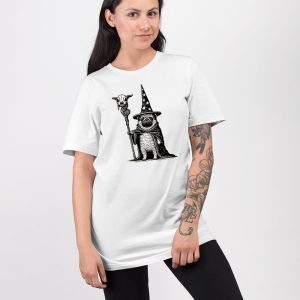 Wizard Pug Funny T shirt 3