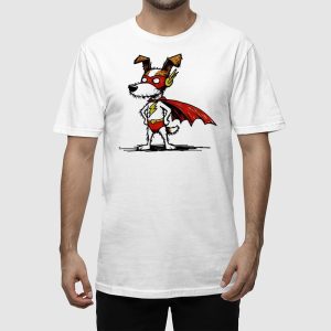 Funny Superhero Dog T shirt 2
