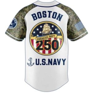US Navy 250th Birthday x Red Sox 2025 Jersey3